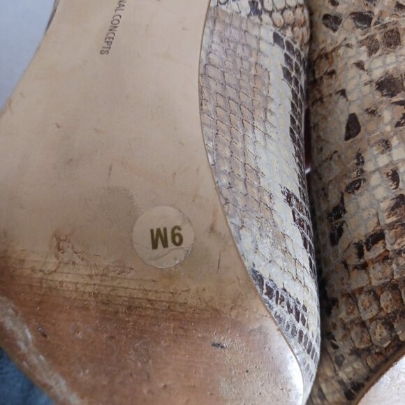 INC International Concepts Snakeskin Embossed Leather Pumps - Picture 8 of 8